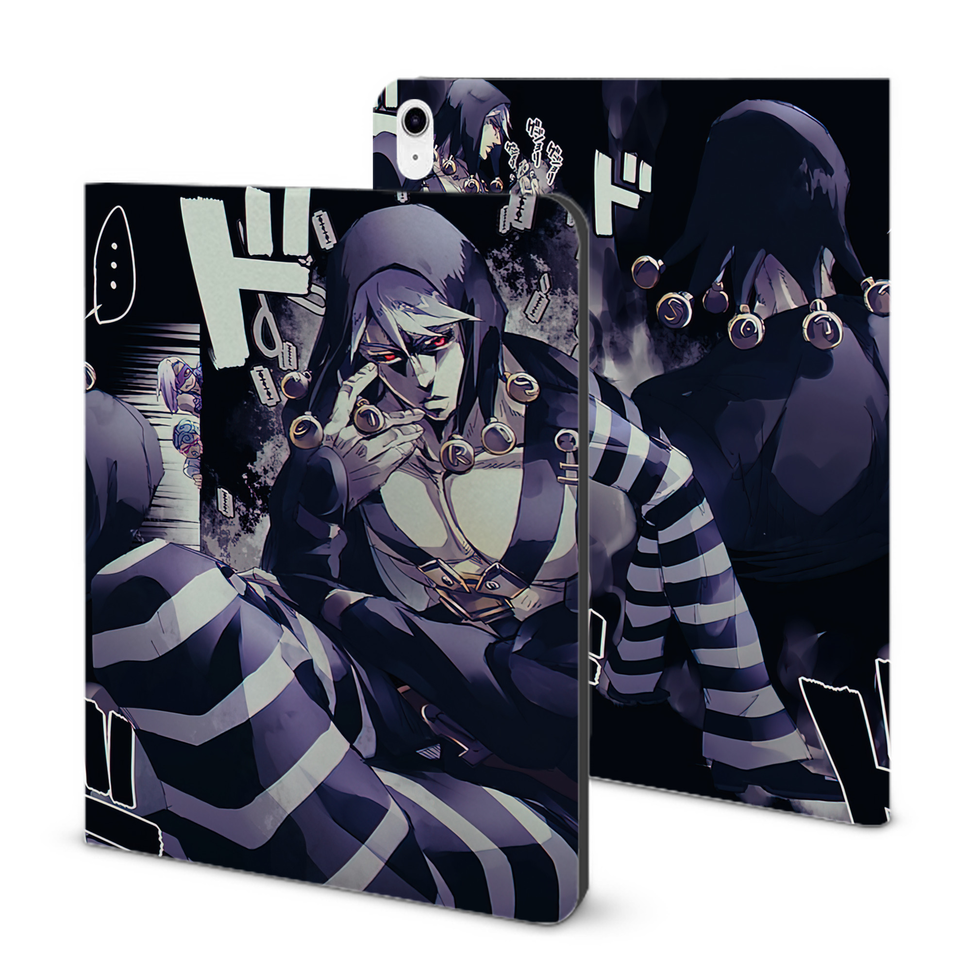 （画像用） ジョジョの奇妙な冒険 JoJo's Bizarre Adventure IPad ケース ブック型 PUレザー TPU 耐衝撃 軽量 薄型 ペン収納なし 全面保護 IPad 各モデル対応